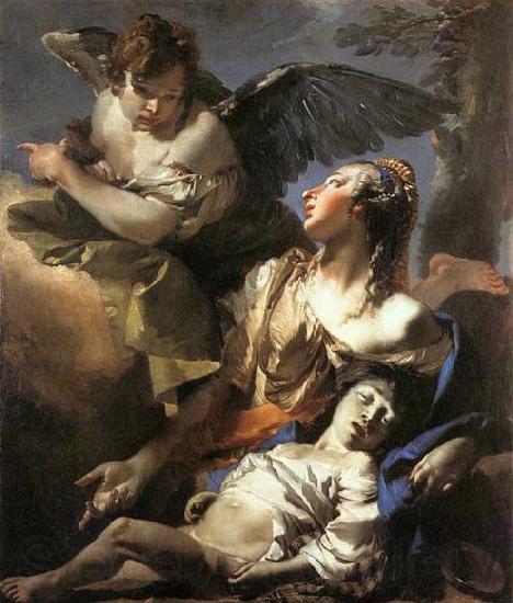 TIEPOLO, Giovanni Domenico The Angel Succouring Hagar